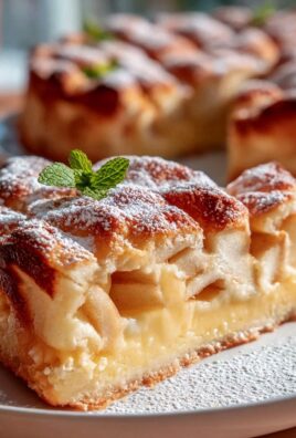 Apfelkuchen mit Vanillepudding: Einfach unwiderstehlich!