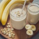 Bananen Haferflocken Smoothie einfach zubereiten
