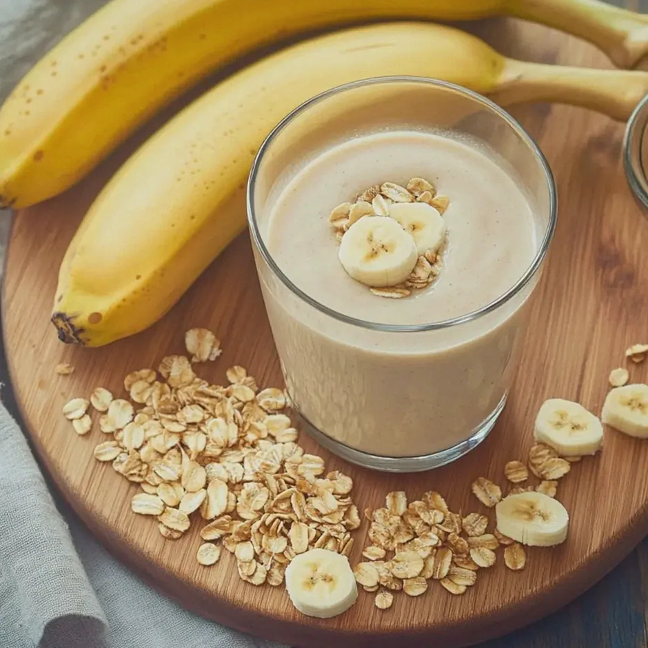 Bananen Haferflocken Smoothie einfach zubereiten – Schritt 1