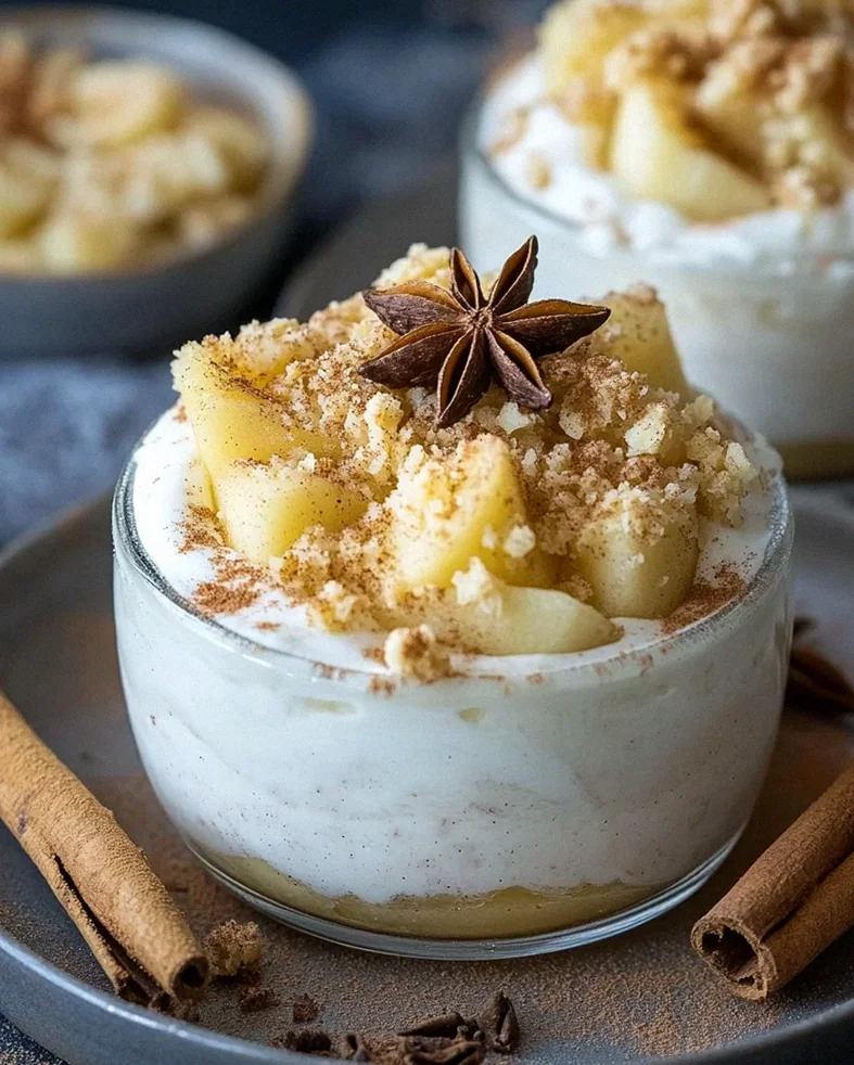 Bratapfel-Crumble auf Zimtcreme – Schritt 1
