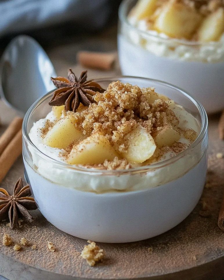 Bratapfel-Crumble auf Zimtcreme – Schritt 2