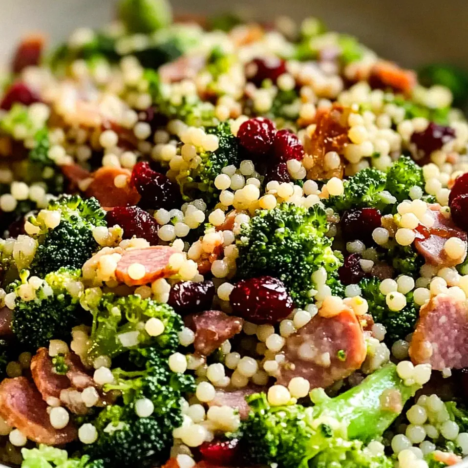 Brokkoli Perlen Crunch Salat für frischen Genuss – Schritt 1