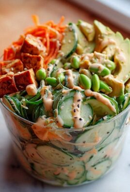 Cremiger Asiatischer Gurkensalat Bowl – Schnell & Lecker!