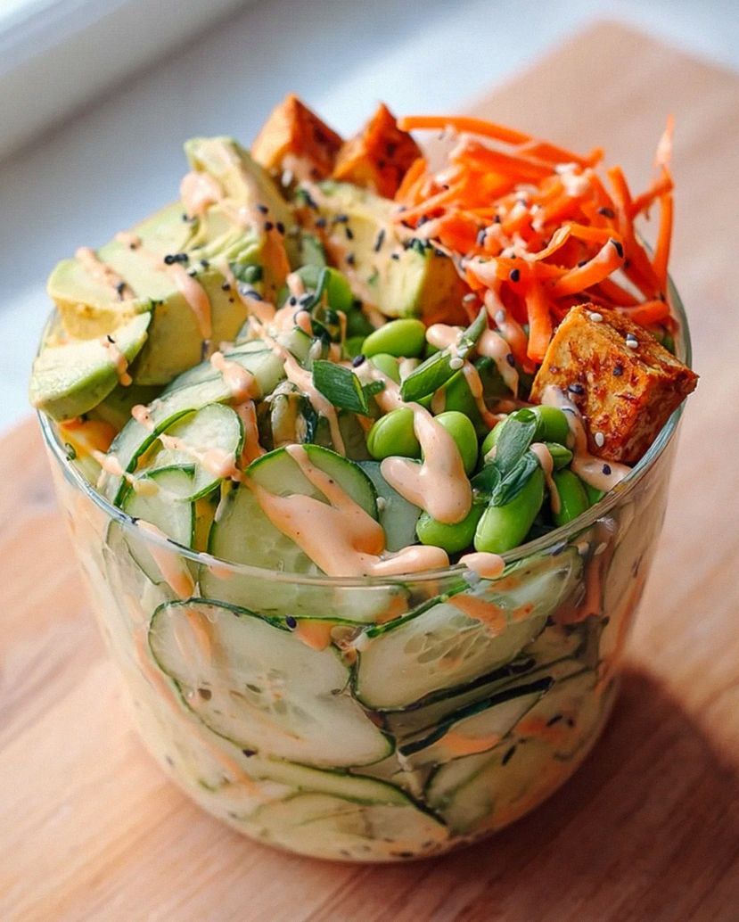 Cremiger Asiatischer Gurkensalat Bowl – Schnell & Lecker! – Schritt 2