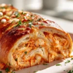 Cremiger Buffalo Hähnchen Käse Auflauf – Einfach & Lecker!