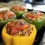 Crock-Pot gefüllte Paprika für gemütliche Abendessen