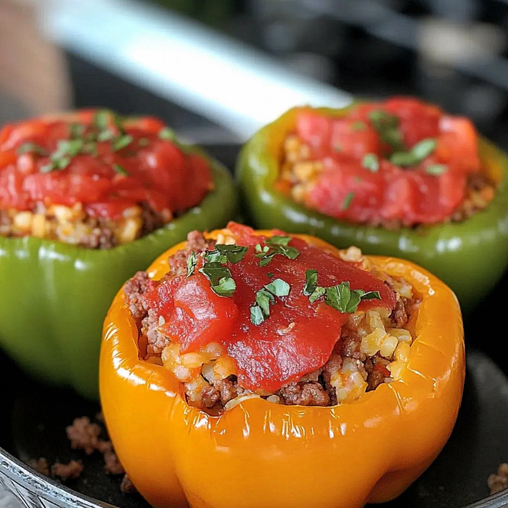 Crock-Pot gefüllte Paprika für gemütliche Abendessen – Schritt 1