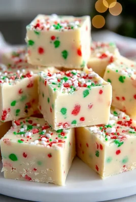 Einfaches Weihnachtsfudge mit Zuckerkeksen – köstlich!