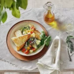 Gebackener Feta mit Salat