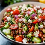 Griechischer Linsensalat schnell und gesund zaubern