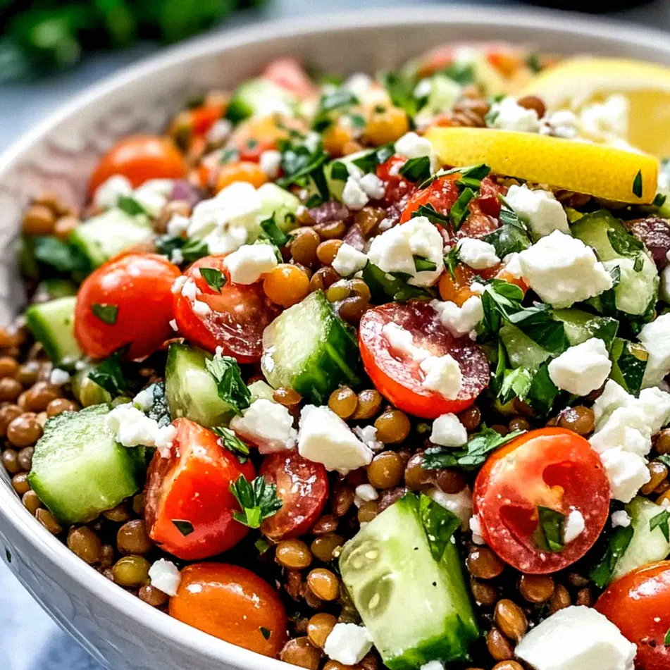 Griechischer Linsensalat schnell und gesund zaubern – Schritt 1