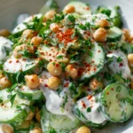 Gurken Joghurt Kichererbsen Protein Salat – Frisch & Leicht