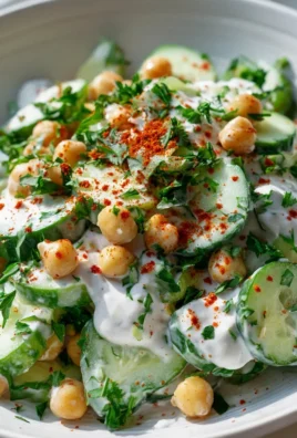 Gurken Joghurt Kichererbsen Protein Salat – Frisch & Leicht