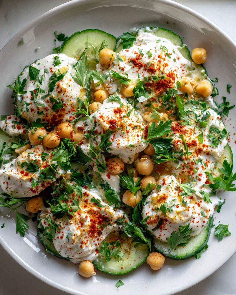 Gurken Joghurt Kichererbsen Protein Salat – Frisch & Leicht – Schritt 2