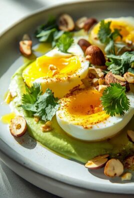Hartgekochte Eier mit Avocado & Nüssen: Dein Power-Frühstück!