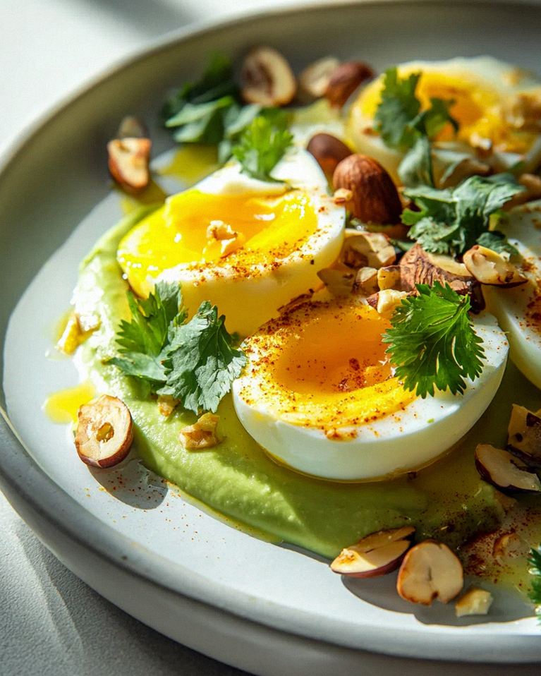 Hartgekochte Eier mit Avocado & Nüssen: Dein Power-Frühstück! – Schritt 1