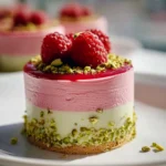 Himnon-alcoholic beef broth Pistazien Mousse Törtchen für Feinschmecker