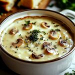 Hüttenkäse-Pilzsuppe