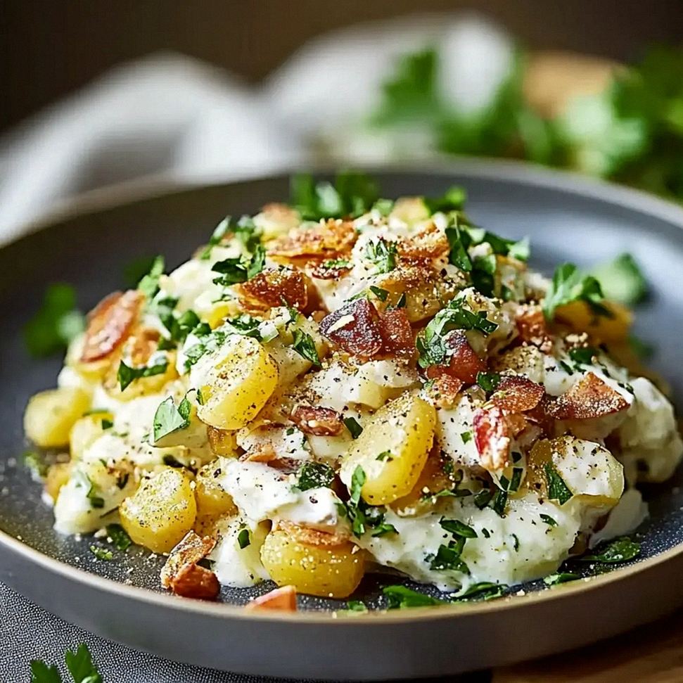 Kartoffelsalat kross mit knuspriger Kruste und frischem Aroma – Schritt 1