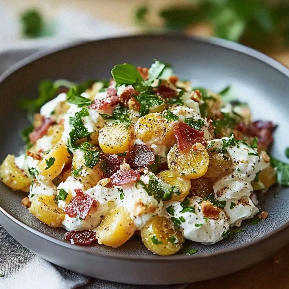 Kartoffelsalat kross mit knuspriger Kruste und frischem Aroma – Schritt 2