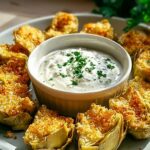 Knusprige Artischockenherzen gebacken mit Knoblauch-Aioli