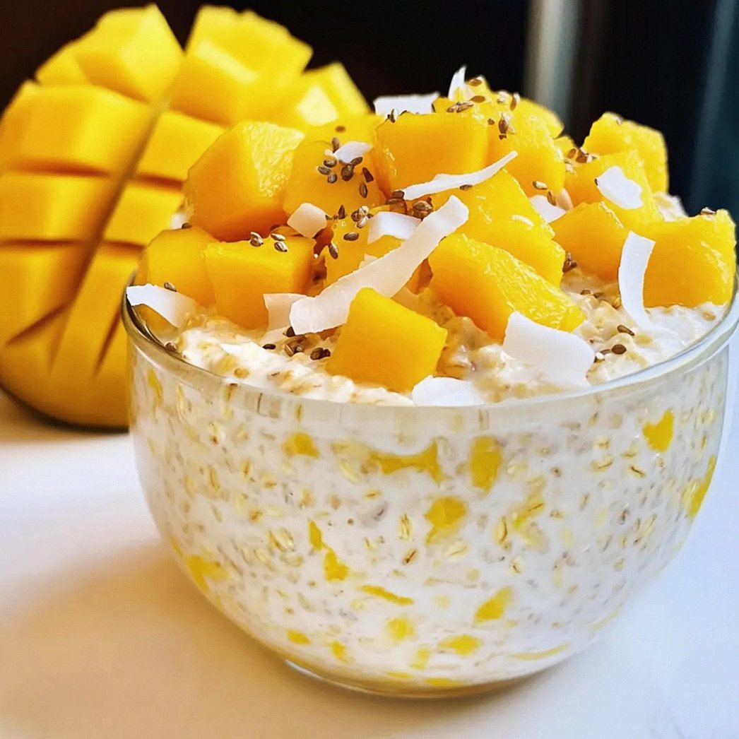 Mango-Kokosnuss-Übernacht-Haferflocken für jeden Morgen – Schritt 2