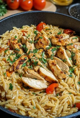 One Pot Orzo Pasta mit Hähnchen