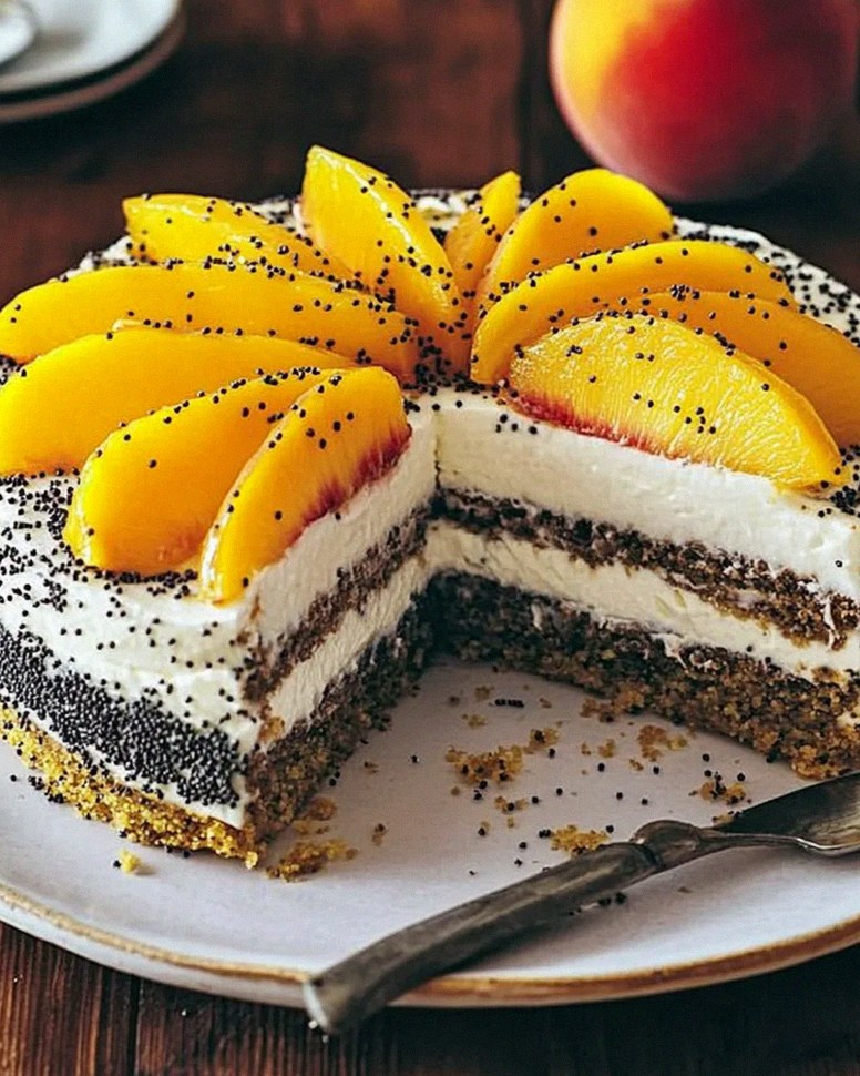 Pfirsichtorte mit Mohn – Schritt 1