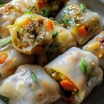 Reispapierknödel mit Gemüsefüllung