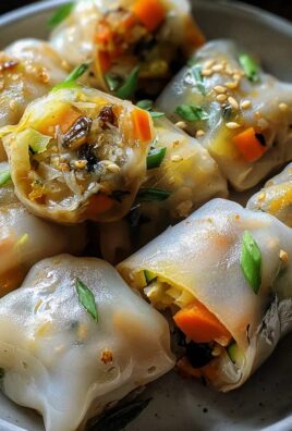 Reispapierknödel mit Gemüsefüllung