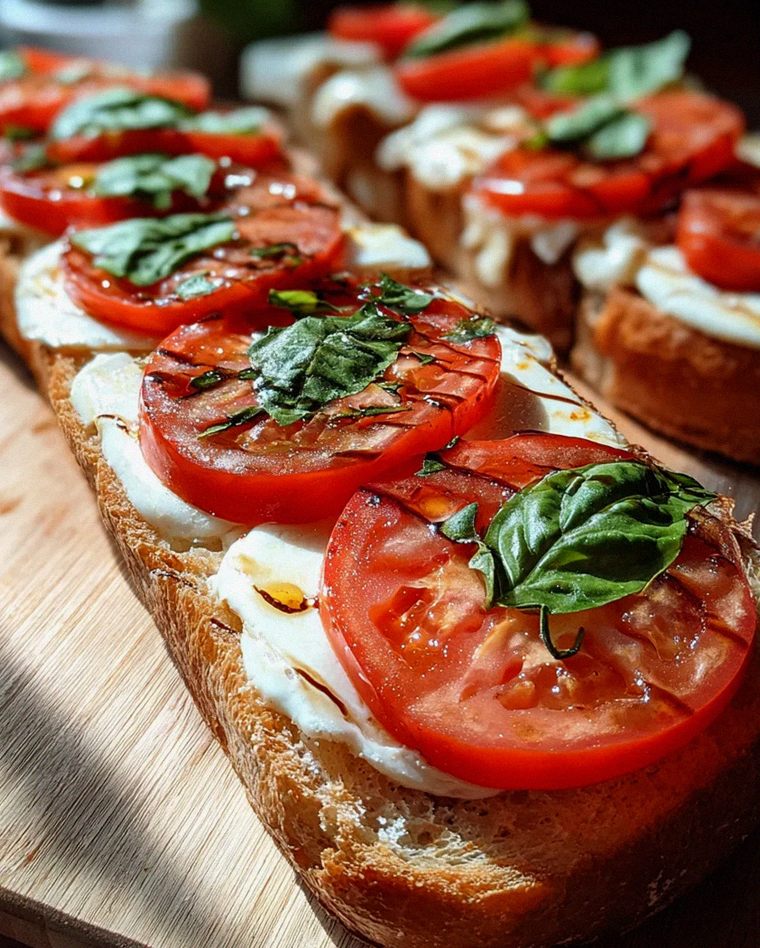 Schnelles Tomaten-Mozzarella-Baguette – Schritt 1