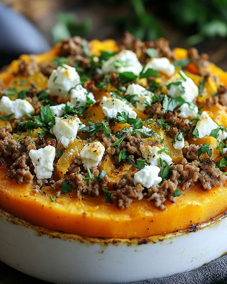 Süßkartoffel-Hackfleisch-Auflauf mit Feta – Schritt 2